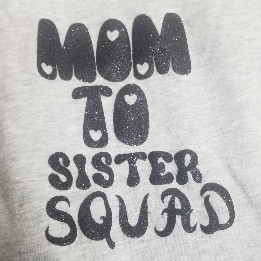 Home-embellished 'Mom To Sister Squad' shirt - Picture 3 of 9